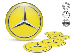 Mercedes Dekoration für Räder Hochwertige Harzlabels